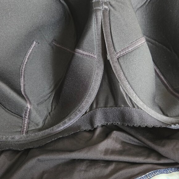 Profile by Gottex Harmony Solid Navy Ruched Tankini Top Plus Size 24W - Picture 5 of 11